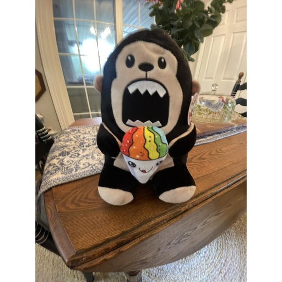 Peek A Boo Toys Other - Peek A Boo Plush Snacks Gorilla Rainbow Snow Cone Ice Cream Stuffed Animal Plush